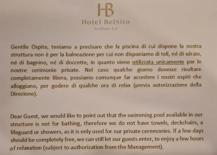 Hotel Bel Sito Due Torri